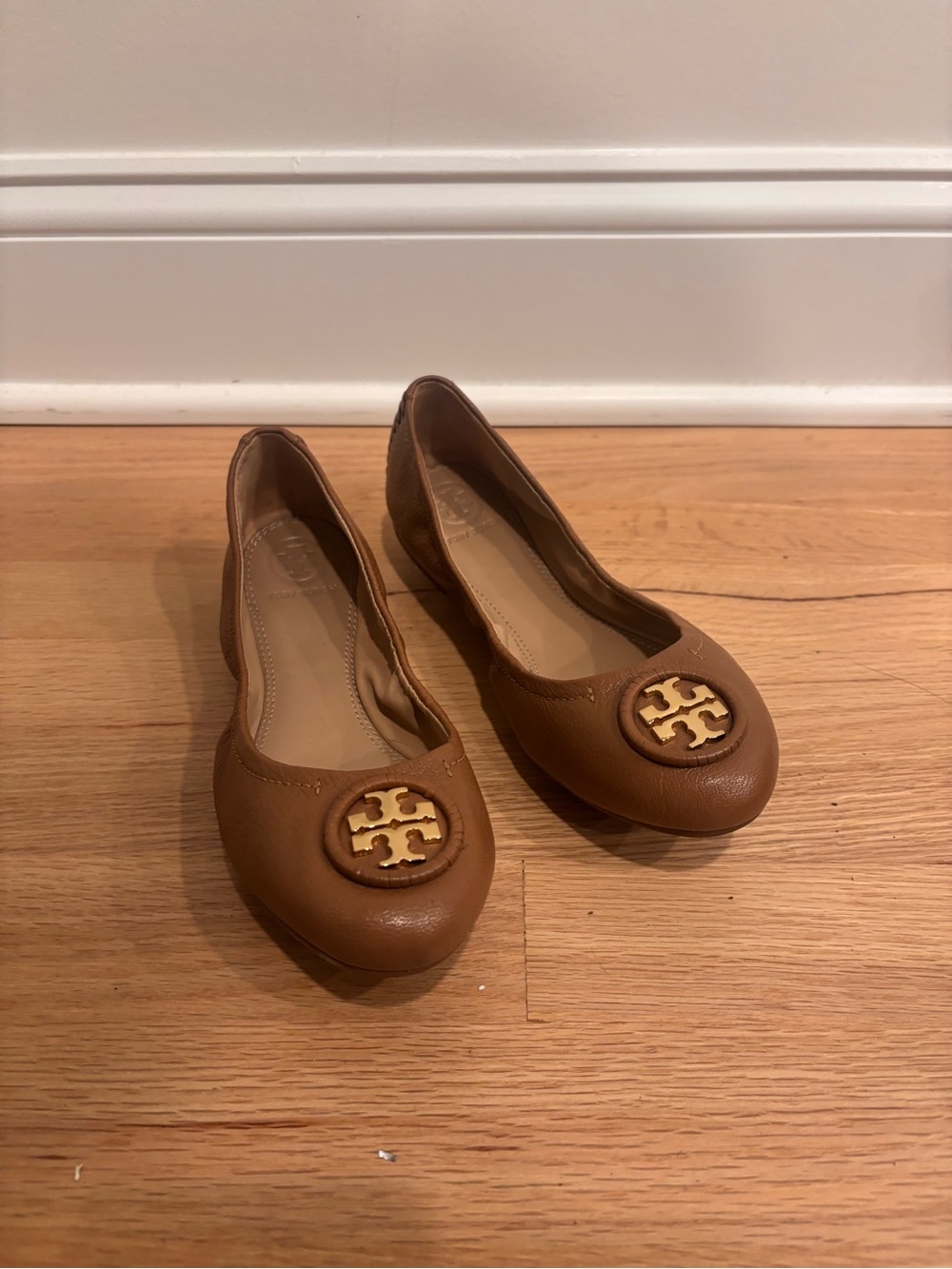 Tory Burch brown leather Ballet Flats size US 7